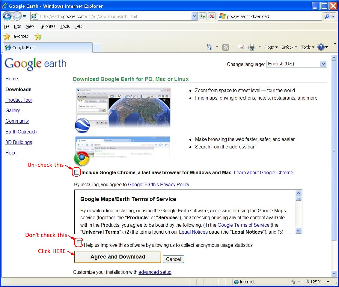 google earth free download windows xp software
